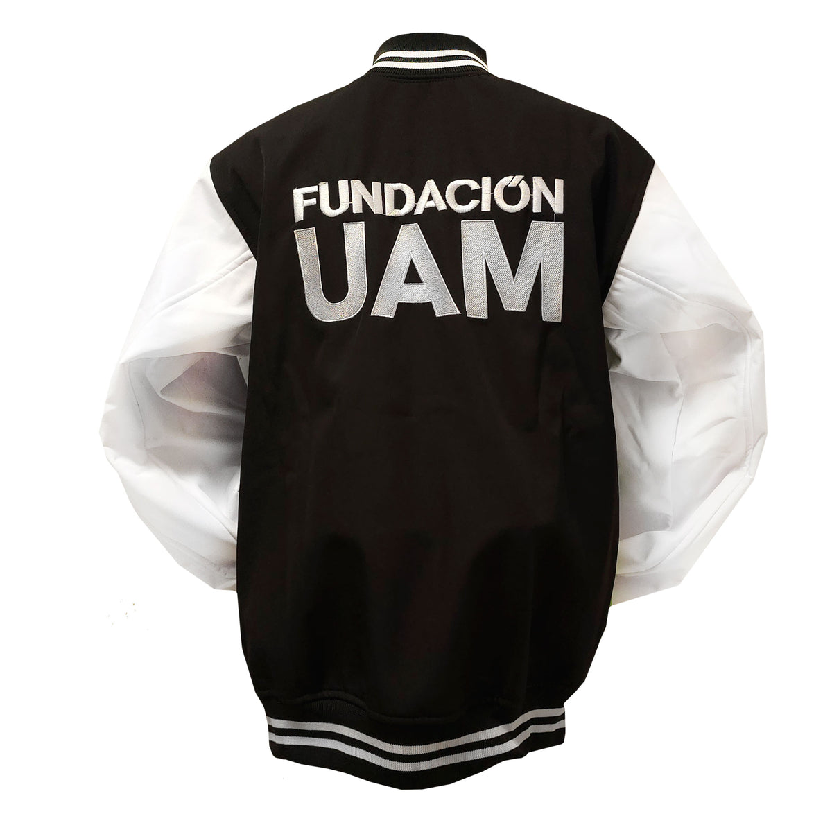 CHAMARRA NEGRA Y AMARILLO FUNDACIÓN UAM