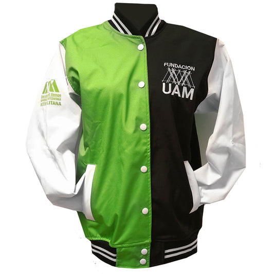 CHAMARRA NEGRA Y VERDE FUNDACIÓN UAM (Copy)